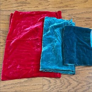 SILK VELVET FABRIC REMNANTS/SAMPLES
